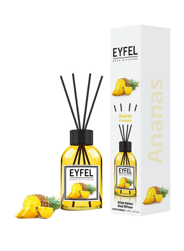 Eyfel Ananas Reed Diffuser, 120ml, 1014, Yellow