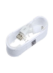1.5-Meter Data Sync Charging Cable, USB Type A to Micro USB Charging Cable, 2 Piece, White