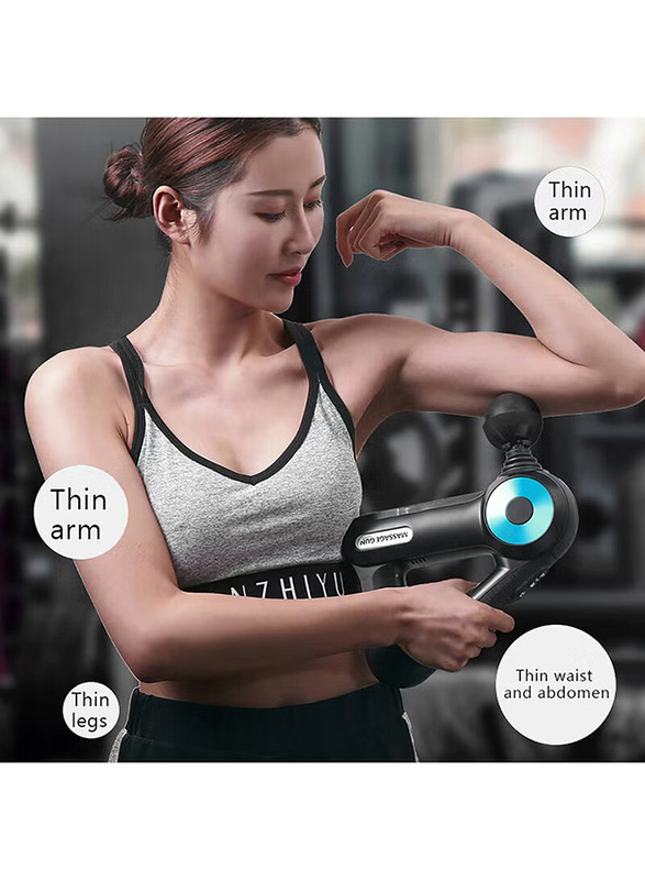 Bodycare Maxtop Deep Tissue Massage Gun For Back, Neck, Muscle Pain Relief, Black