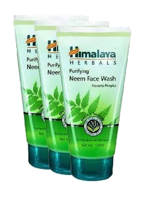 Himalaya Purifying Neem Face Wash Set, 3 x 50ml