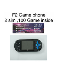 Foji F2 Gamephone, 100 Games Inside, Black/Blue