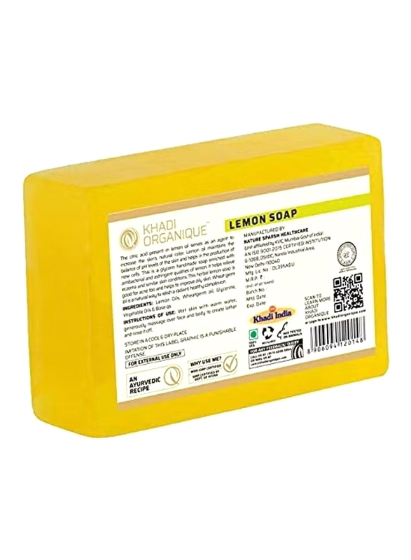 Khadi Organique Lemon Soap, 125g