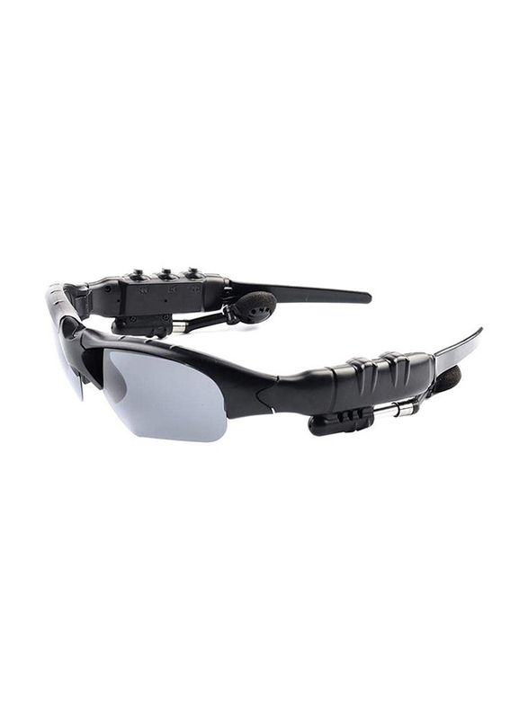 Smart Stereo Bluetooth in-Ear Headphone with Rotatable Eyewear Wireless Sunglasses, Black