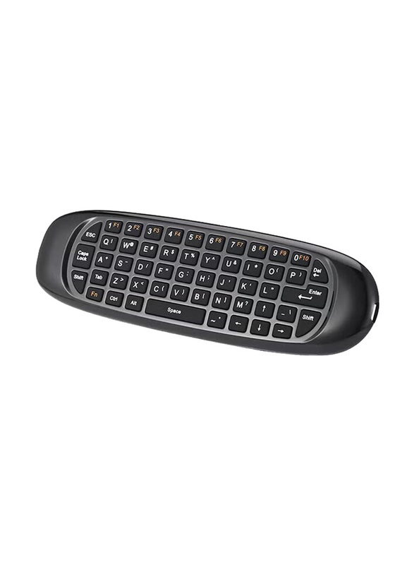 TK668M Wireless Air Mouse with Voice Control Full Keyboard, Black