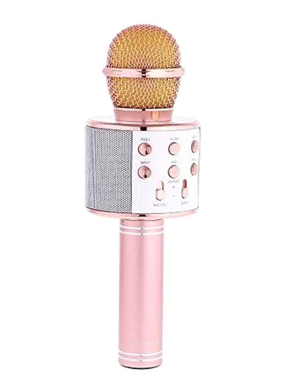 WS-858 Bluetooth Karaoke Microphone, Multicolour