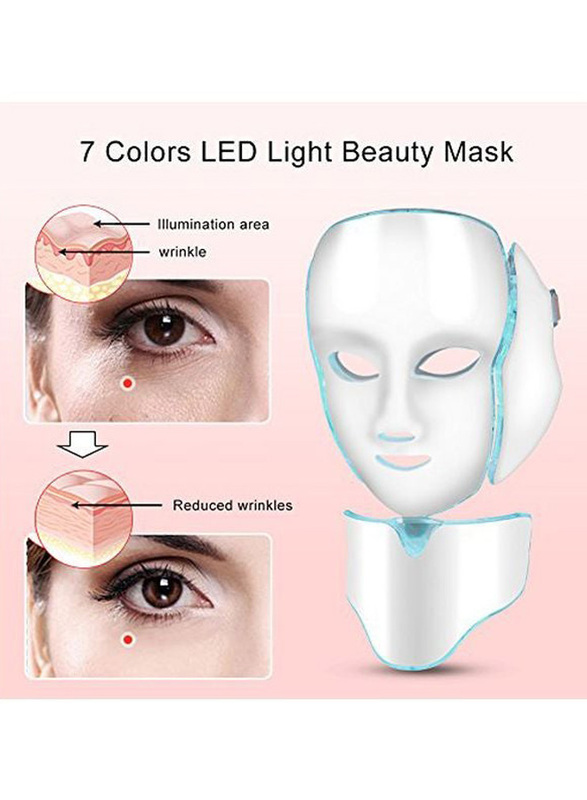 Sonew 7-Colour LED Light Photon Therapy Face Mask, 1 Piece