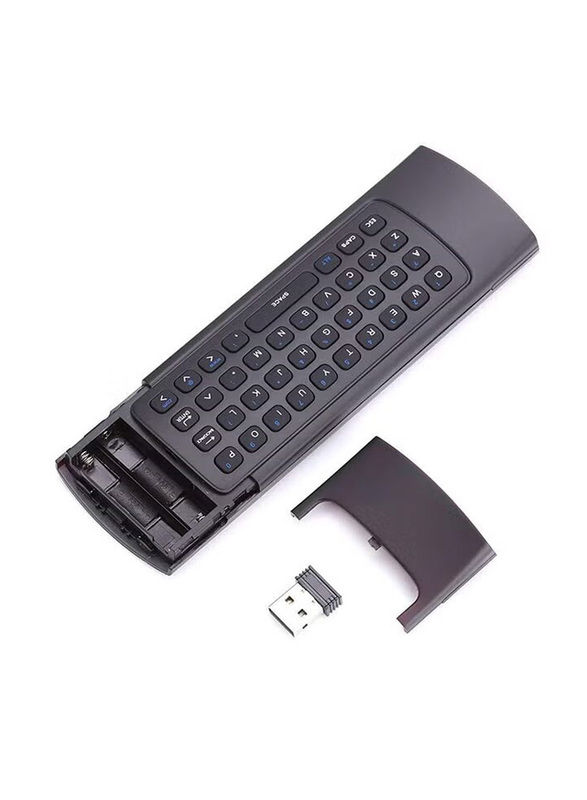 TV4Arab MX3 Air Remote Control With 2.4G Mini Wireless Keyboard, Black
