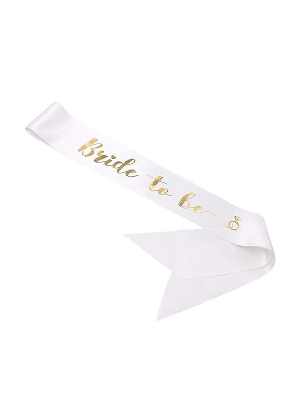 

Party Propz Bride To Be Printed Party Sash, 150g, White