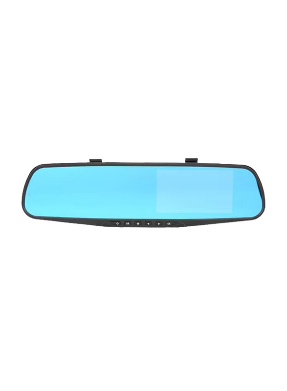1080P Dash Cam Wide Angle Rear-view Mirror Car Camera DVR Video Recorder, Black