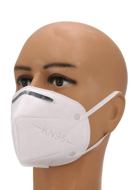 KN95 Disposable Safety Face Mask Set, White, 20-Pieces