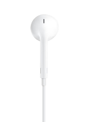 Wired In-Ear Water Resistant with Noise Cancellation Earbuds, White