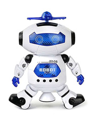 Webby 6-inch Dancing Robot With 3D Lights And Music, Remote Controlled Toys, Ages 3+, Multicolour