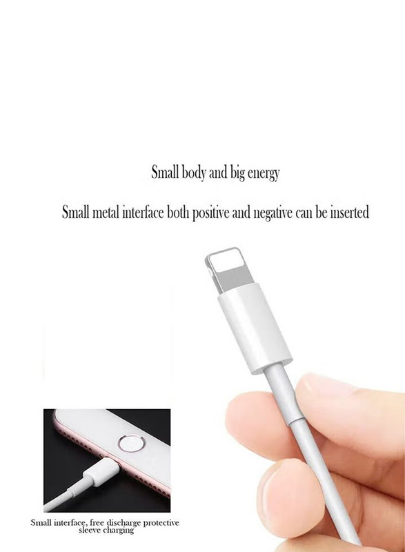 Lightning Cable, USB Type A Male to Lightning Sync And Charging Cable for Apple iPhone 6s, White