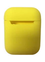 Silicone Protective Case Cover for Apple AirPods, Yellow/White