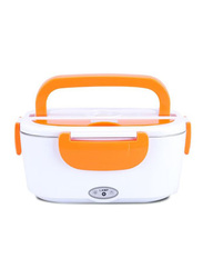 Portable Electric Heating Lunch Box with EU Plug, 24011, Orange/White