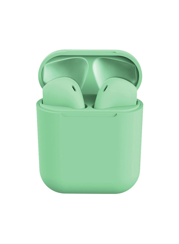 Inpods 12 Wireless Bluetooth Tws In-Ear Popup Touch Control Earbuds with Mic, Light Green