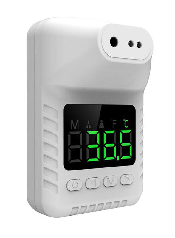 

Generic Wall Mounted Non Contact Digital Infrared Thermometer, MD2141_JX, White