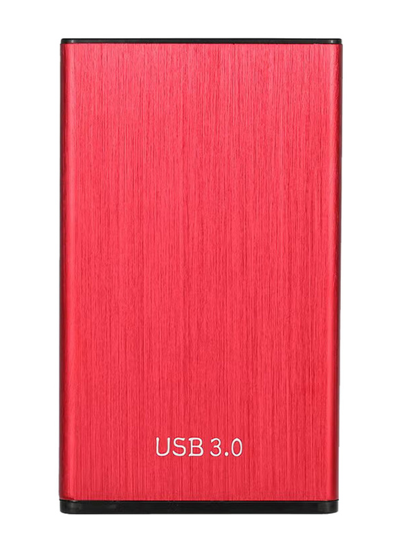 SATA SSD HDD To USB 3.0 Adapter With Caddy Case, Red