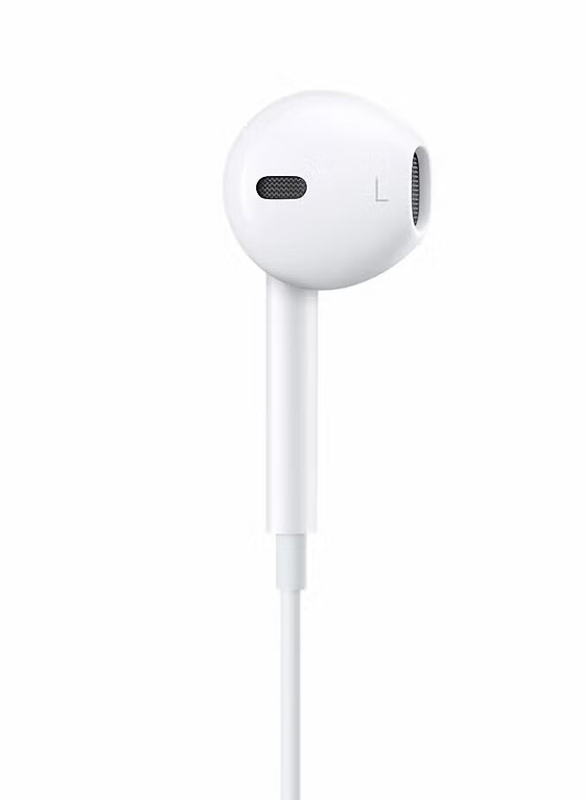 Wired In-Ear Stereo Earphones with Microphone. White