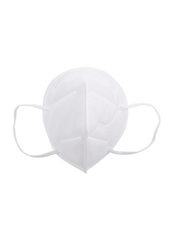 KN95 5-Layer Protective Safety Face Mask, White, 50-Pieces