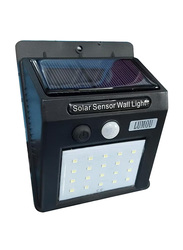 LED Solar Sensor Wall Lamp, 95 x 124 x 48mm, Black