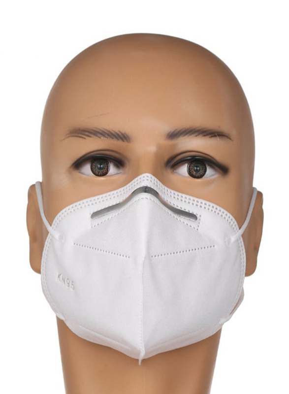 Disposable KN95 Soft Breathable Safety Face Mask, White, 20-Pieces