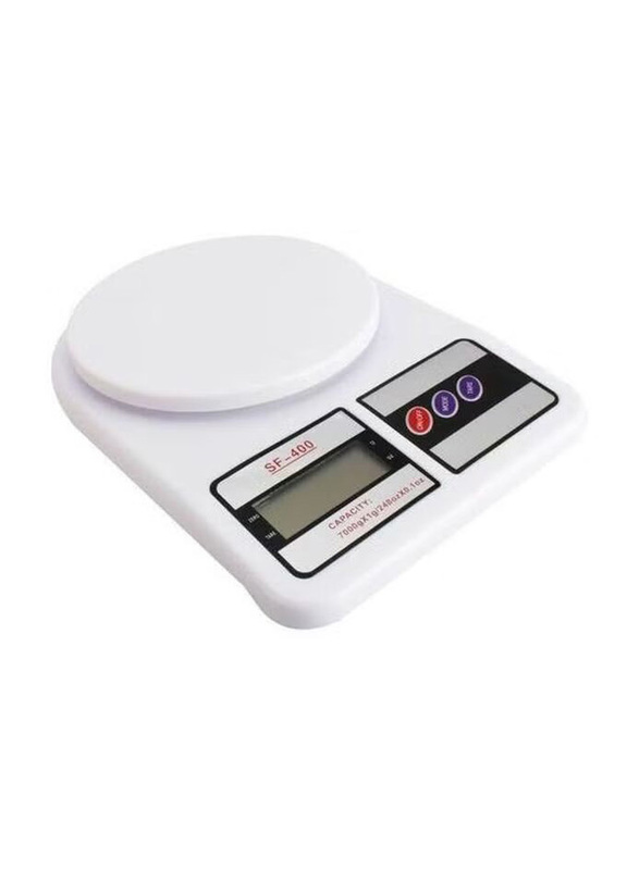 Digital Kitchen Scale, White/Black