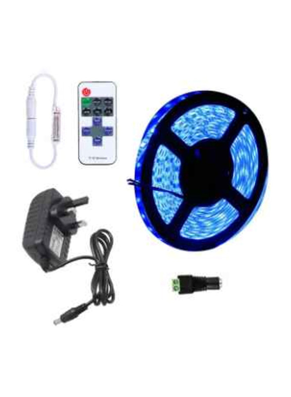 YWXLight Dimmable Waterproof Remote Control LED Strip Kit, Black/Blue