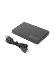 2.5-inch Sata HDD SSD to USB 3.0 Case Adapter With Cable, Black