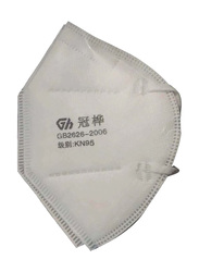 KN95 Polypropylene Disposable Face Mask, White, 1-Piece