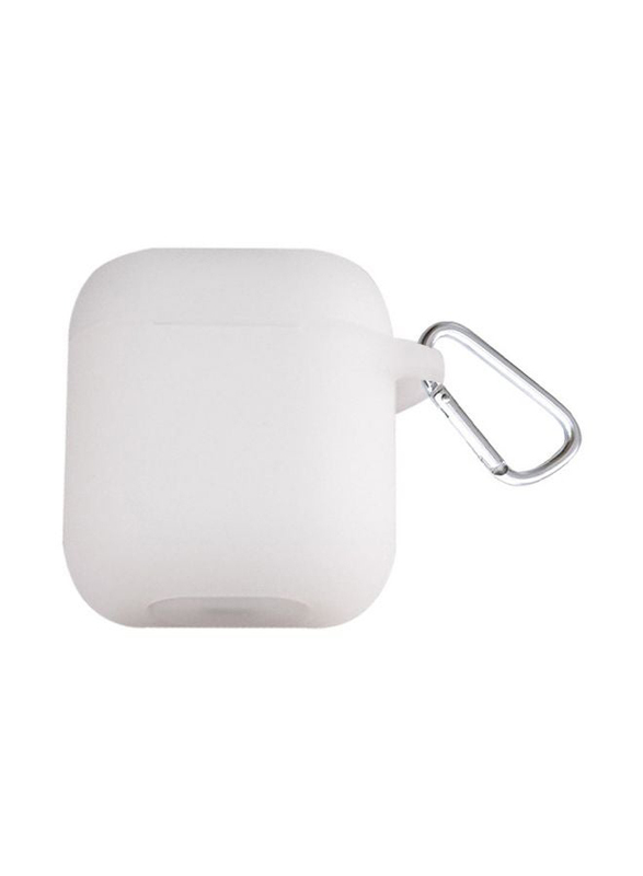 Protective Silicone Case for Apple AirPods, Clear/White