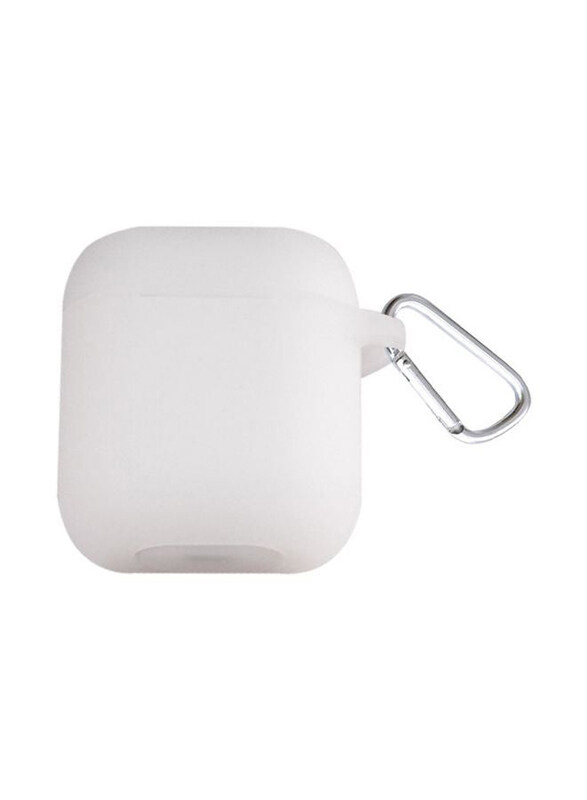 

Generic Protective Silicone Case for Apple AirPods, Clear/White