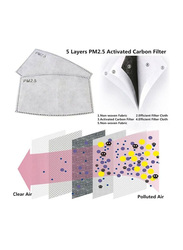 Carbon Activated Anti-Dust Face Mask with Filter, 1 Piece