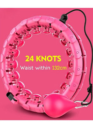 XiuWoo Smart Hula Hoop with Massager Nub, Pink