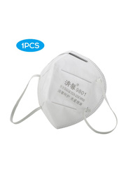 Disposable KN95 Soft Breathable Protective Face Mask, White, 5-Pieces