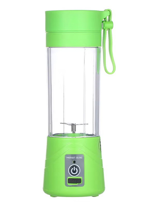 Multi-Design USB Rechargeable Electric Juice Blender, 750W, H18857GR, Green/Clear