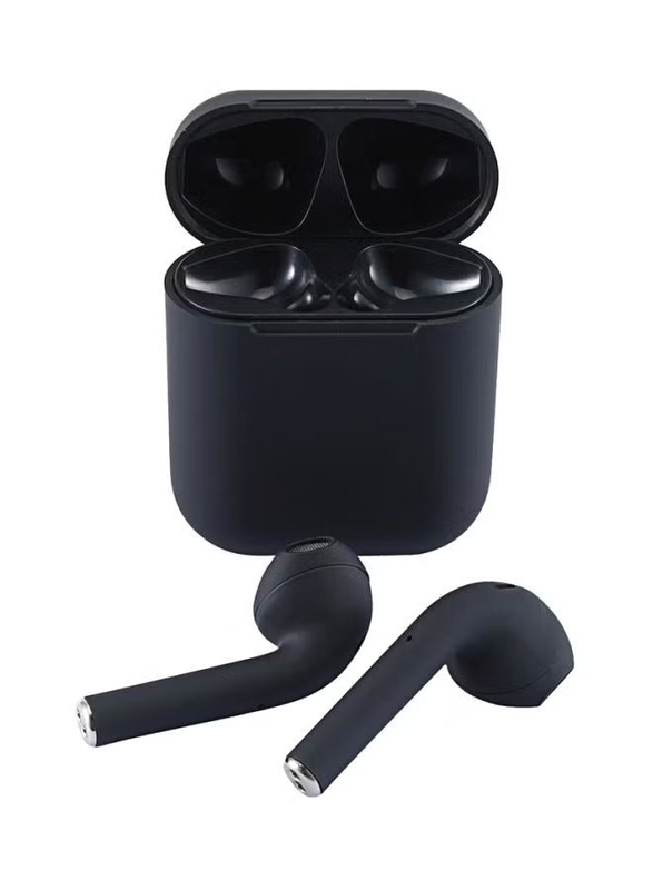 i12 TWS Wireless In-Ear Bluetooth Earbuds With Charging Case, Black