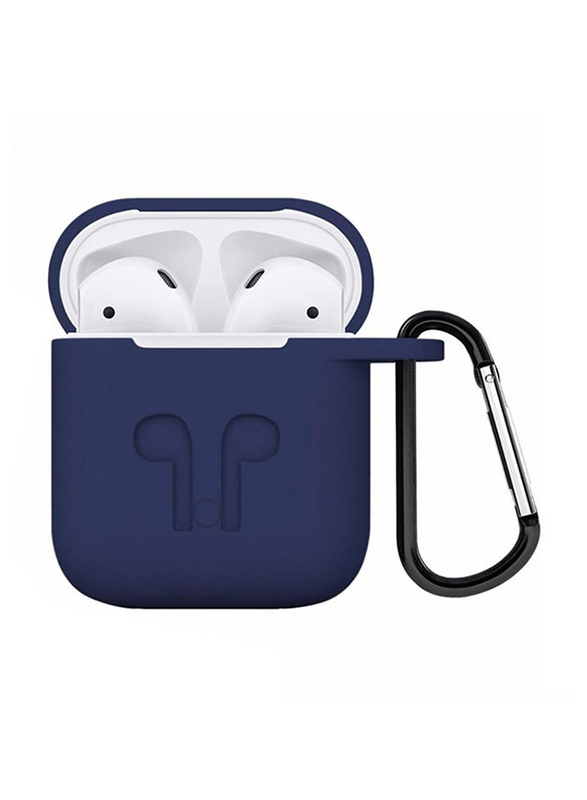 Soft Silicone Case Cover for Apple AirPods, Dark Blue
