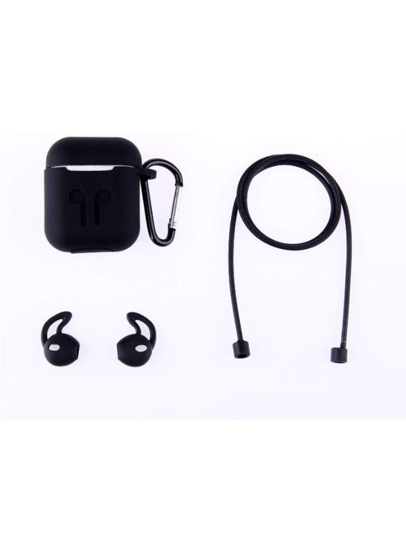 Silicone Shock Proof Protective Case for Apple AirPods, Black