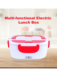Multifunctional Portable Electric Heating Lunch Box, H24011R-US, Red/White