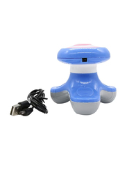 Mini Electric Vibrating Massager With USB Power Cable, Blue