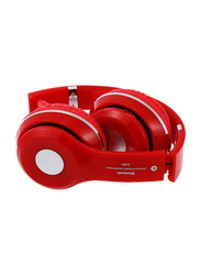 Wireless Bluetooth Over-Ear Headphones, Red