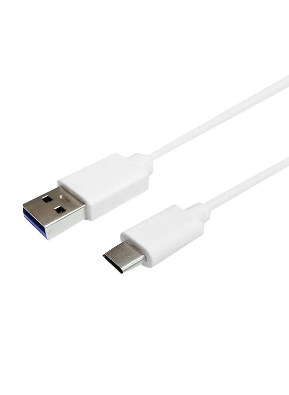 1-Meter Data Sync & Charging Cable, USB 3.1 Type A to USB Type-C Cable, White