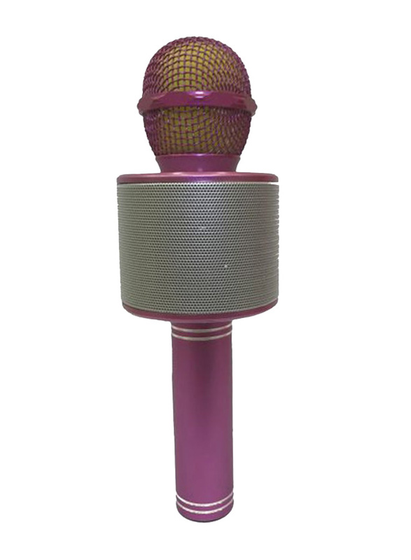 Ws-858 Wireless Handheld Karaoke Microphone with In-Built Speaker, Multicolour