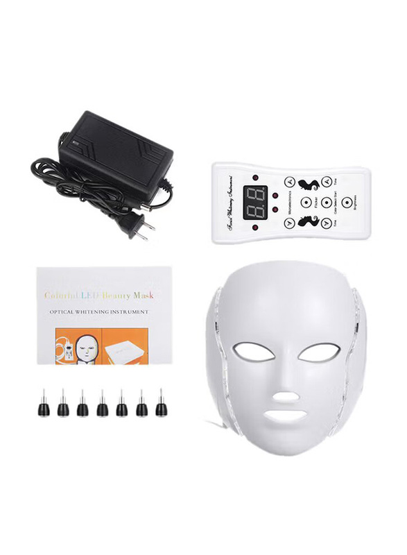 LED 7 Colour Face Mask Machine, Black/White