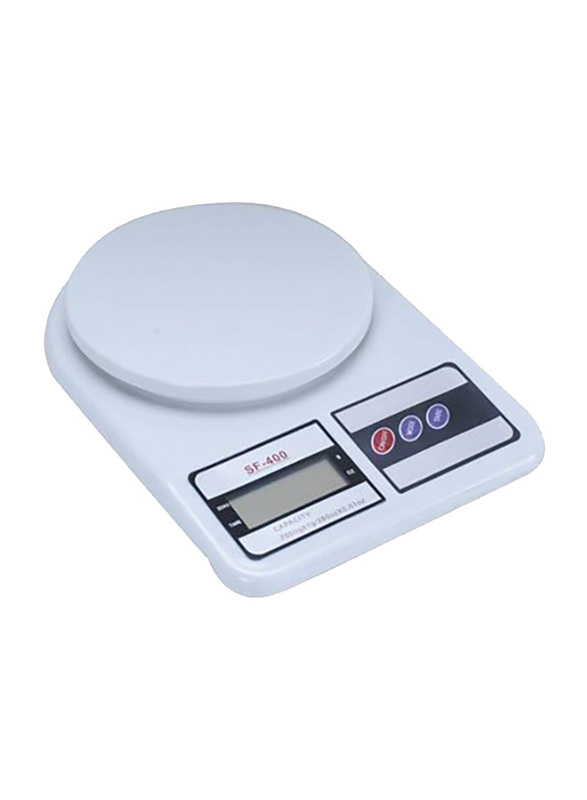 10Kg Digital Kitchen Scale, White/Black/Grey