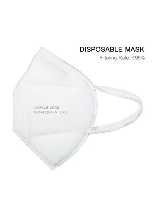 KN95 Disposable Soft Breathable Face Mask Set, 10 Pieces