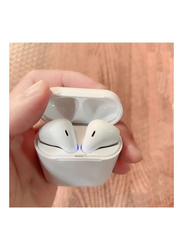 True Wireless In-Ear Earbuds with Charging Case, White