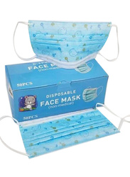 Disposable Printed Face Mask Set, 50 Pieces