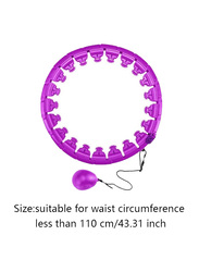 XiuWoo Smart Weighted Hula Ring Hoop with Massage, One Size, Purple